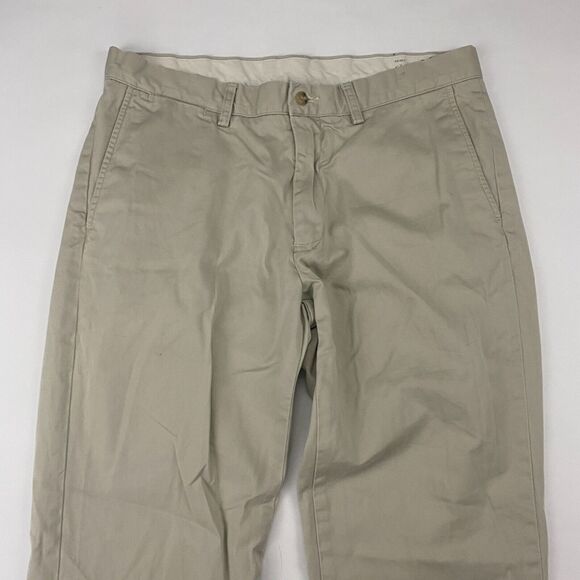 Polo Ralph Lauren CLASSIC FIT Khaki Chino Pants Flat Front 34x32 (35x31) Cotton - Picture 4 of 13